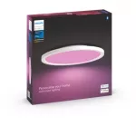 Plafoniera inteligenta LED RGB Hue Surimu, Bluetooth, 40W, 2850 lm, lumina alba si color (2000-6500K), IP20, 39.5cm, Aluminiu, Alb