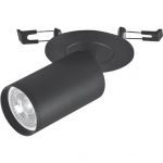 Spot incastrat reglabil BLACK LUX, GU10, max. 35W, IP20, Ø78mm, Negru, bec neinclus
