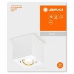 Spot Surface Square, 1xGU10, max. 7W, IP20, 8x9.5cm, montaj aplicat, Alb