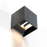 Aplica de perete LED Smart Wi-Fi IP44 Negru