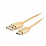 Cablu de date USB - USB-C, 1.8m, Gold