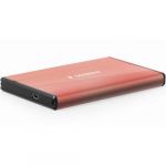 extern HDD, SATA - USB 3.0, 2.5inch, Aluminum Pink