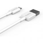 Cablu de date AL01-10-WH, USB - Lighting, 1m, White