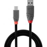 Cablu de date LY-36733, USB 2.0 - MicroUSB, 2m, Black