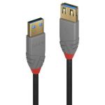 Cablu LY-36760, USB 3.0 female - USB 3.0 male, 0.5m, Black