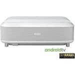 Laser EPSON EH-LS650W, 4K PRO-UHD, 3.600 lumeni, contrast 2.500.000:1, cu Android TV, sunet YAMAHA, Alb