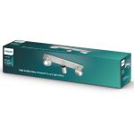 Spot Triplu Runner, 3xGU10, 3x20W, IP20, 10.9x48x9cm, Metal, Argintiu