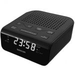 SRC 136 B Radio cu ceas, display LED, program. 20 de posturi FM