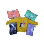 Bluza vatuita Engros pentru fete, cu model imprimat