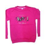 Bluza vatuita Engros pentru fete, cu model imprimat