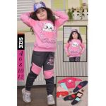 Compleu trening copii fetite vatuit gros model print engros
