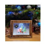 Decorratiune de Craciun Engros, tip tablou vintage, muzical, cu incarcare USB