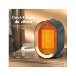 Incalzitor electric engros, ABS/Ceramica, Protectie la supraincalzire, Alb,Oprire automata la inclinare de 30 de grade