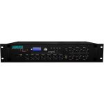 Amplificator 120W cu mixer MP310UB, 6 zone, USB/SD/Tuner FM, Phantom Power, 4Mic, 100V &amp; 4-16 Ohmi