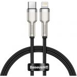 Cablu de date Cafule Metal, Fast Charging,CATLJK-01, USB-C - Lightning, 0.25m, Black