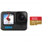 Camera video actiune HERO10 Black + Card microSD 64 GB