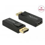 DisplayPort 1.2 tată &gt; HDMI mamă 4K pasiv negru