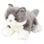 Jucarie de Plush Lying cat grey 30 cm