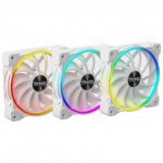 120mm Wing Boost 3 ARGB High Speed PWM Fan, Triple - Alb