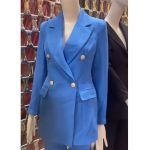 Costum dama engross marime mare( bleu)