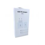 INCARCATOR TELEFON 45W PD TIP C - TIP C ALB/NEGRU enGross