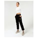 Pantaloni cocolino cu broderie pe picior, en-gross