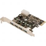 1x PCI-E Male - 4x USB 3.0 Female