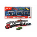 Car carrier with 3 cars, 2 types