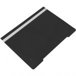 Dosar plastic cu sina si 2 perforatii, negru