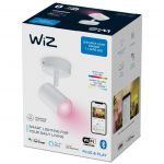 Spot LED RGB Imageo, Wi-Fi, Bluetooth, 4.9W, 345 lm, lumina alba si color (2200-6500K), IP20, Metal, Alb