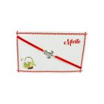 Bratara reglabila Martisor, snur elastic, Broscuta Norocoasa, model 2024, en-gros