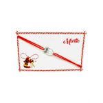 Bratara reglabila Martisor, snur elastic, Bufnita Inteleapta, model 2024, en-gros