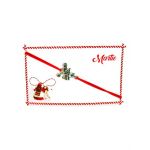 Bratara reglabila Martisor, snur elastic, Cosar Norocos, model 2024, en-gros