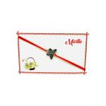 Bratara reglabila Martisor, snur elastic, Fluturas, model 2024, en-gros