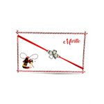 Bratara reglabila Martisor, snur elastic, Trifoi Norocos, model 2024, en-gros