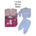 Compleu vatuit Engros pentru fete, 2 piese, cu model