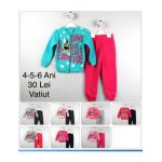 Compleu vatuit Engros pentru fete, 2 piese, cu model
