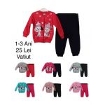 Compleu vatuit Engros pentru fete, 2 piese, cu model