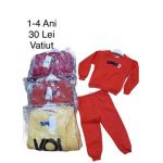 Compleu vatuit Engros pentru fete, 2 piese, cu model