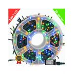 Instalație de Crăciun Engros, Tip ROLĂ, Multicoloră, 50 m, 300 LED, V8 LED, Liniară