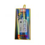 Prelungitor smart Engros, cu 3 prize și 3 porturi USB, 2 m