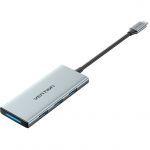 USB-C la HDMI, 3x USB 3.0, SD, TF, PD TOPHB 0,15 m Gri