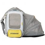 Rucsac pentru transport pisici Breezy X Zone, Pliabil, Gri