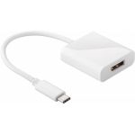 Adaptor DisplayPort mama - USB-C tata 0.2m alb, Goobay