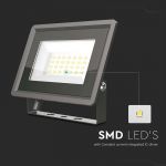 Reflector Led Smd 20w 4000k Ip65 - Negru