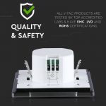 Senzor Miscare 180gr 1200w Max - Negru