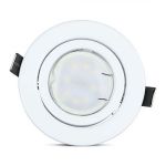 SET 3 SPOTURI LED GU10 5W 4500K ALB NEUTRU - ALB