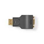 adaptor displayport tata - vga mama, 1080p, antracit, nedis