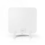 Antena HDTV de interior Nedis, 0 - 25 km, 30 dB, FM / VHF / UHF, alb