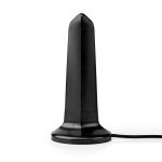 Antena HDTV de interior Nedis, Amplificat, 0 - 15 km, UHF | LTE700, negru